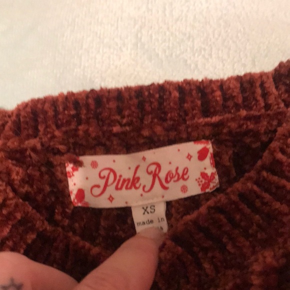 Pink Rose // Burnt Copper Sweater - Picture 2 of 3